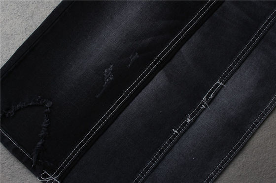 Harga bagus Sulfur Black 10.5oz Campuran Cotton Polyester Denim Bahan Kain 71% Ctn 27% Poli on line
