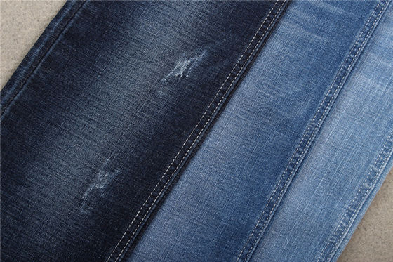 Harga bagus 10.8 Oz Kain Denim Peregangan Tinggi Crosshatch Cotton Spandex Jeans Fabrics on line
