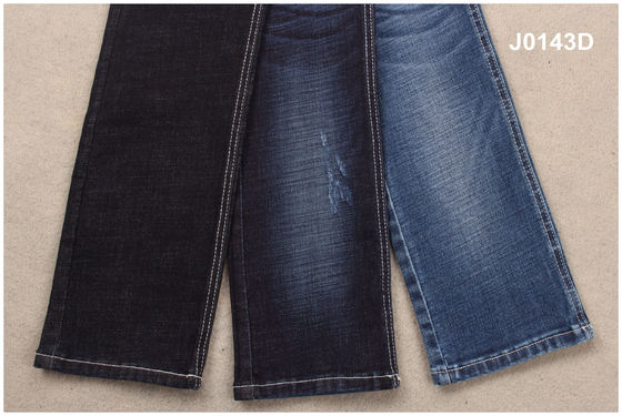 Harga bagus Berat Sedang Tebal Biru Tua 10,6 Oz 1,3% Kain Denim Rayon Untuk Garmen on line