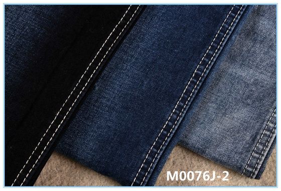 Harga bagus 11oz Fleece Finish Bahan Jeans Elastis Untuk Jeans Wanita Musim Dingin on line