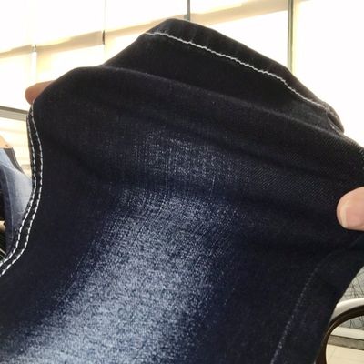Harga bagus 72% Cotton 28% Polyester 1.5% Spandex Lightweight Stretch Denim Fabric 9.5 Ounce on line