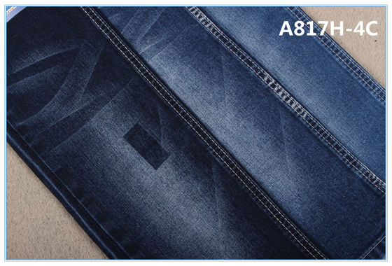 Harga bagus 11.2oz 67% Ctn 27% Poly 3% Spx Cotton Polyester Denim Fabric Untuk Jeans Pria on line