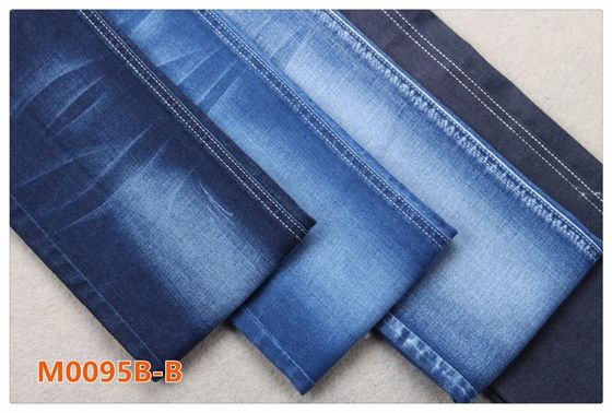 Harga bagus 10 Oz Blue Skinny Slub Elastis Kain Jean Rok Celana Celana Jaket Mantel Penopang on line