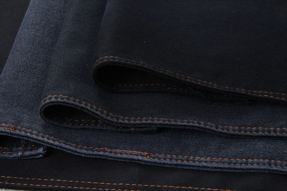 Harga bagus 9.5oz 78% Cotton Black Denim Chambray Fabric Untuk Wanita Skinny Jeans on line