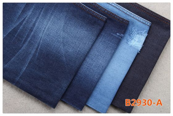 Harga bagus 11oz Mercerizing Crosshatch Organic Cotton Denim Fabric Musim Panas Bahan Celana Jeans on line