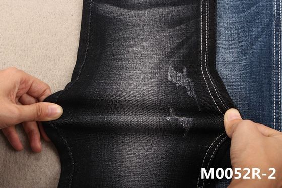 356gsm Power Spandex Kain Denim Untuk Wanita Wanita Rolls Of Denim Jeans Bahan Biru Hitam