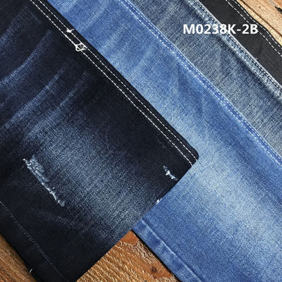 Harga bagus 10.5 oz Jeans Hitam Bagian Belakang Cotton Polyester Denim Fabric 58 Ctn 40 Poly 2 Spx on line
