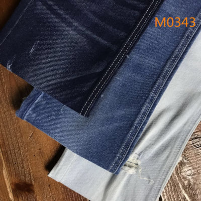 Harga bagus 69 Cotton 29 Polyester 2 Spandex Dark Blue Jeans Bahan Denim Mentah 11 Oz on line