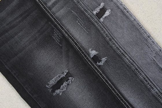 Warna Hitam Jeans 10Oz 100 Cotton Denim Fabric Untuk Wanita
