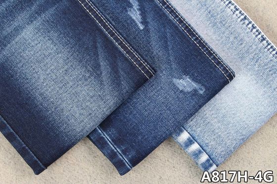 Harga bagus 11.2oz Kain Denim Stretch Indigo Blue Sanforizing Jeans Dengan Benang OA on line
