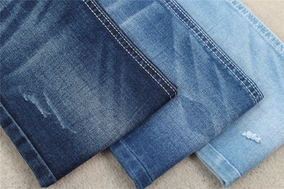 Harga bagus 9.3 Oz Cotton Poly Spandex Stretch Denim Fabric Untuk Celana Panjang on line