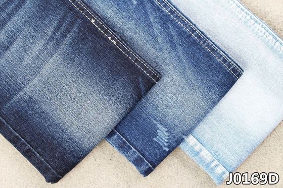 Harga bagus Anti Keringat 9.7 Ons Kain Kepar Denim Fungsi Bahan Jeans Dengan Warp Slub on line