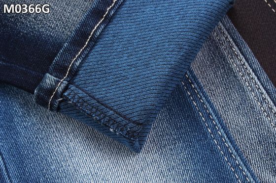 Harga bagus Kain Denim Pakan Biru Berwarna-warni Dengan Halaman Dengan Kepar Besar 12.2oz on line