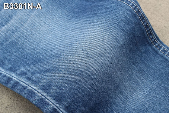 Harga bagus 9OZ Ringan 100 Katun Denim Fabric Ring Spun OA Warp Slub Yarn on line