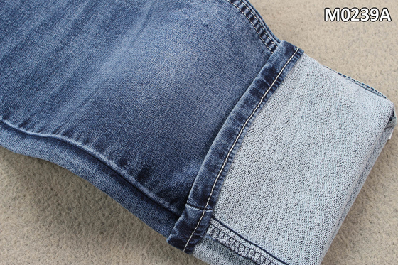10 Ons 2 Lapisan Kain Denim Twill Dengan Benang Inti Ganda Indigo Biru