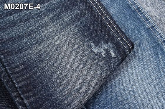 Harga bagus 12.7 OZ Crosshatch Denim Fabric Peregangan Jeans Pria Warna Biru Tua Super on line