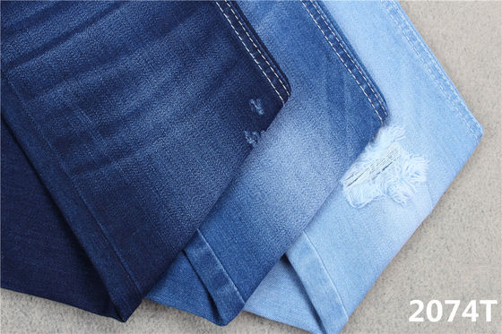 Harga bagus 10oz Super Stretch Denim Fabric Dual Core Cotton Spandex Untuk Jeans Wanita on line