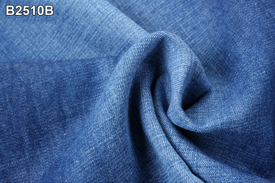32S Cotton Shirt Kain Denim Combed Siro Spun Bahan Kemeja Denim Ringan