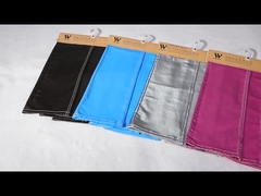 Kain denim dengan lapisan PU kulit